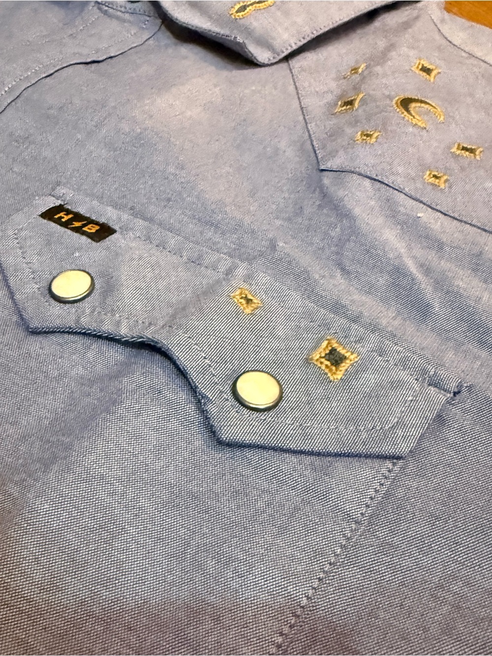 Howler Brothers - Crosscut Deluxe: Noche de Paz: Indigo Chambray - XL NWT - Picture 6 of 8